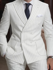 Abito Uomo BIANCO Gessato