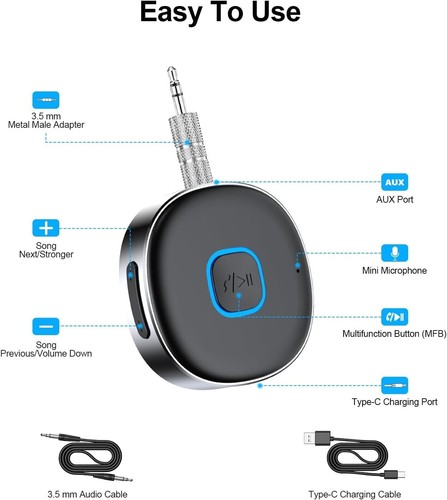 Ricevitore bluetooth auto aux - ricevitore,