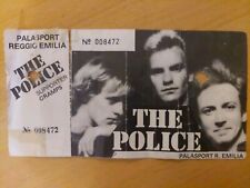The POLICE  Biglietto concerto Palasport Reggio Emilia 3 Aprile 1980 Cramps Live