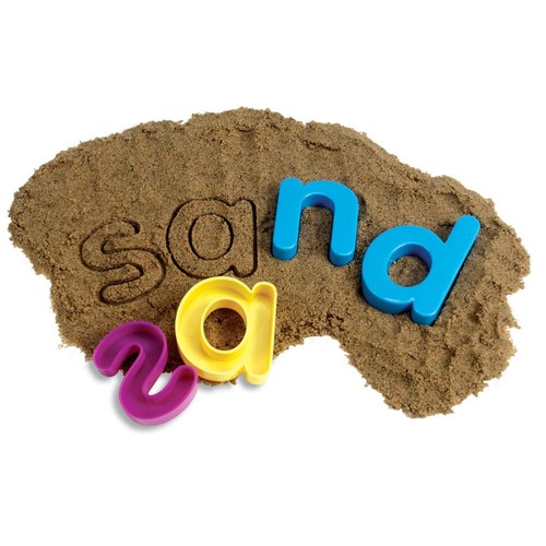 Formine sabbia con lettere - formine,