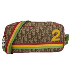 Borsa a tracolla originale Christian Dior 2004 Trotter Rasta tela j55