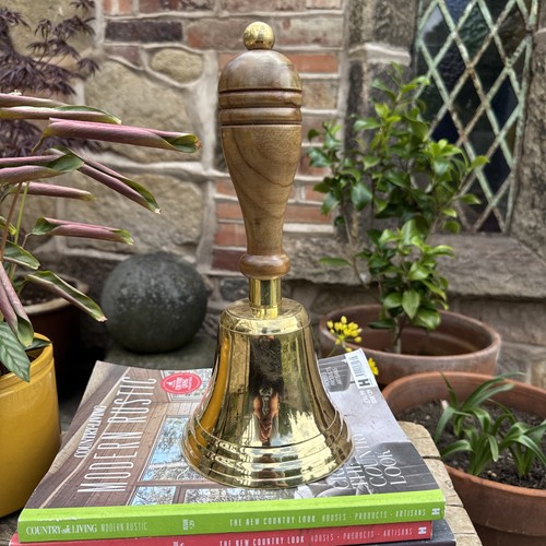 Large brass bell - brass, school