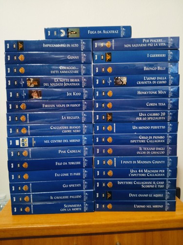 Rara collezione vhs clint - rara,