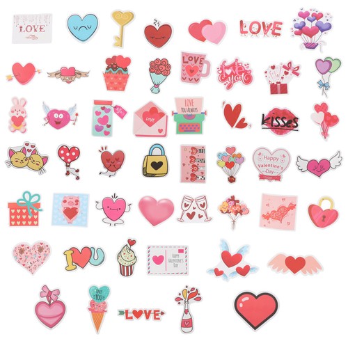 Pcs stickers cuori adesivo - , 50