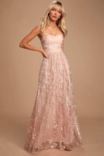 Maxi abito Andria blush rosa