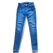 Levis 711 jeans donna blu skinny fit elasticizzato vita bassa w.25 l.34