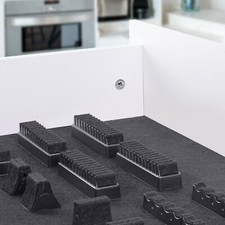 Buchholz Portaposate per Cassetti Supporto Besteckhalterung Antracite Feltro