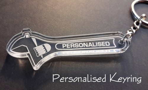 Personalised acrylic spanner - acrylic,