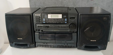 Cassetta CD Vintage AIWA CA-D210U Stereo Boombox Hifi Nero Portatile