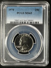 1970 25C Washington quarto di