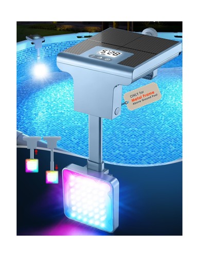 Luci solari per piscina - luci, fuori