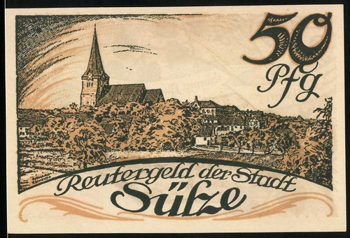 Notgeld sülze 1922 - notgeld, 1922,