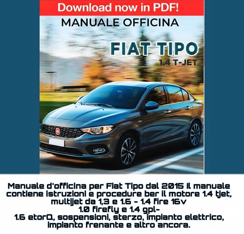 Manuale officina fiat tipo - manuale, d'officina
