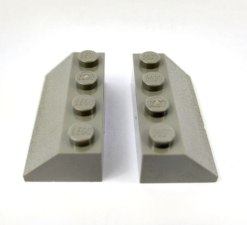 Lego dkgray slope 2x4 - lego, x2