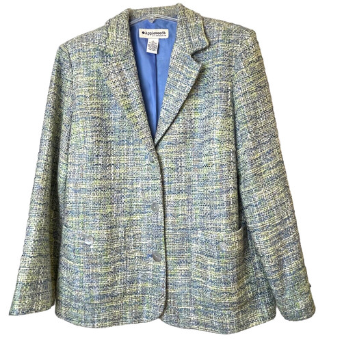 Giacca tweed tessuto