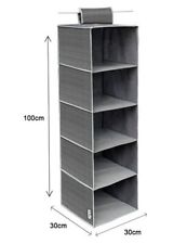 Organizer Armadio Portatutto Pensile Tessuto Scarpe Borse 5 Piani 30x30x100 dfh