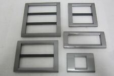 PLACCA GEWISS PLAYBUS  GRIGIO TITANIO METALLIZZATO A  2 - 6 - 8 - 12 - 18 POSTI 