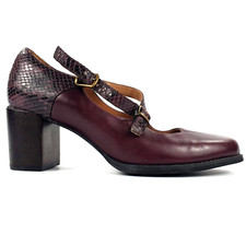 Clarks Mary Jane tacco rosso