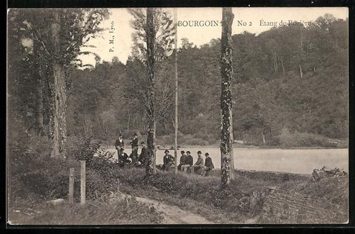 Cpa bourgoin étang de - cpa, bourgoin,