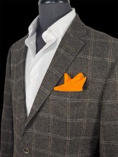 CAPPOTTO SPORTIVO JOSEPH ABBOUD MARRONE TWEED COME NUOVO TAGLIA 42 TOPPE GOMITO