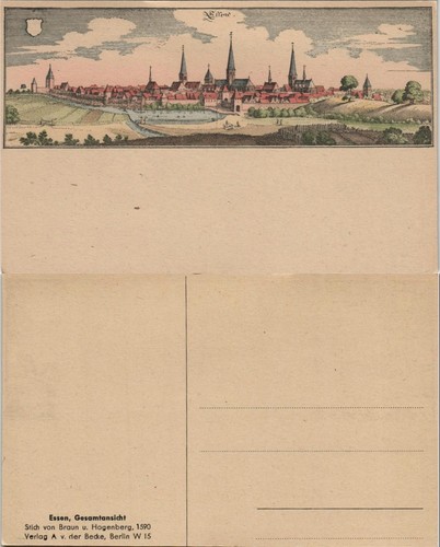 Essen panorama veduta - panorama,