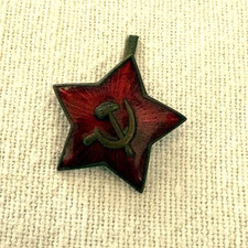 Spilla Distintivo Stella Rossa