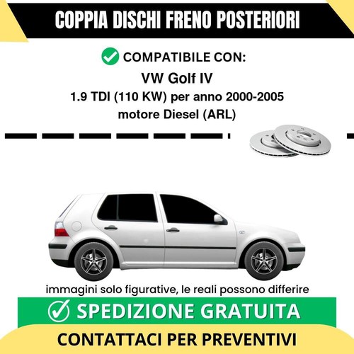 Coppia dischi freno posteriori - dischi,