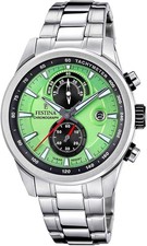 Orologio Festina Uomo Acciaio Quadrante Verde Cronografo _F20694-3
