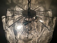 Lampadario Lampadario da incasso stile Mazzega Vetro di Murano "fiamma" Sputnik