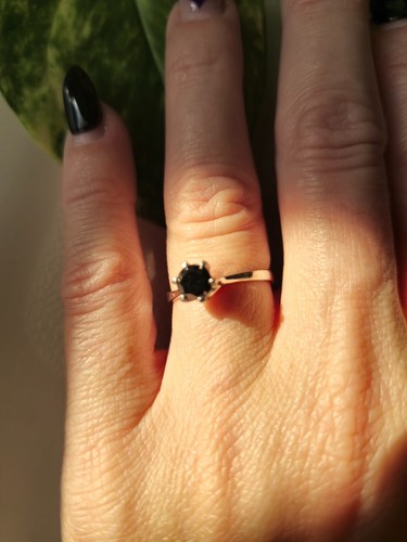 Anello solitario con - , diamante
