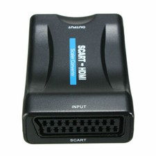 1080P  CONVERTITORE  VGA TO SCART ADATTATORE HD TV DVD  