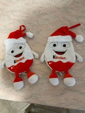 2 KINDERINI BAG BORSA DI PELUCHE PUBBLICITARIO KINDER LIMITED EDITION NATALE