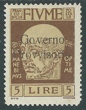 1921 FIUME GOVERNO PROVVISORIO