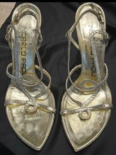 Sandali Pitone Dorati GIANCARLO PAOLI