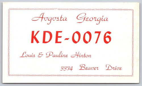 Augusta georgia qsl - augusta,