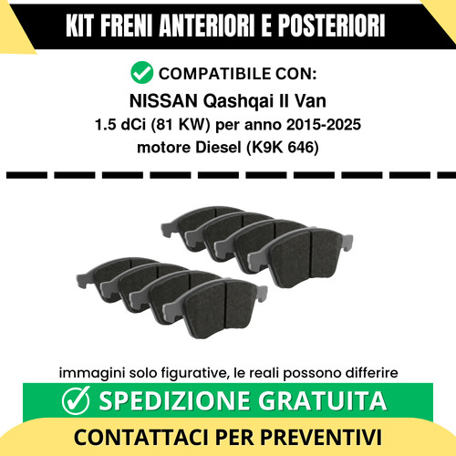 Pastiglie freno ant post - pastiglie,
