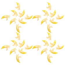 100 pezzi di banane finte: piccole banane finte per case delle bambole -