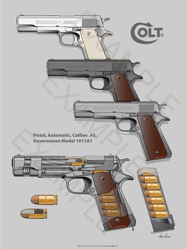 Poster colt 1911 stampa - poster,