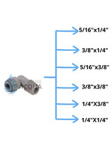 GOMITO FILETTATO-RACCORDO AD INNESTO RAPIDO ACQUA OSMOSI DEPURATORI