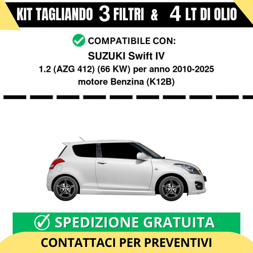 Tagliando per suzuki swift - tagliando, iv