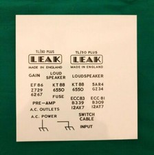 LEAK  TL50 Plus decals Black - version 1 & 2 - 1 kit