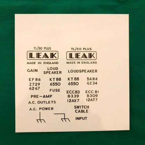 Leak tl50 plus decals - plus,