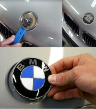 Stemma stemma bagagliaio posteriore cofano anteriore auto BMW 82mm logo genune