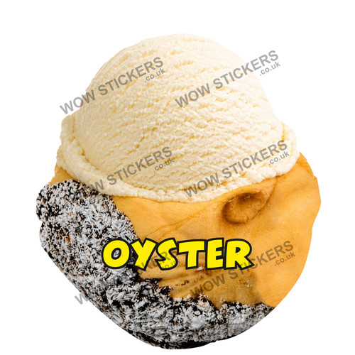 Adesivo furgone gelato oyster - adesivo,