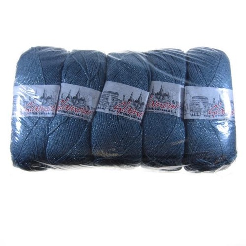 Gomitoli acrilico lame - acrilico/lame', blu