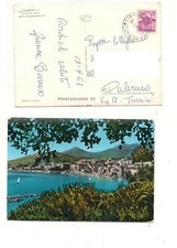 8501 annullo SCAMBISTI FORMIA LATINA 1961 CARD MARINA DI MOLA