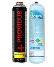 1 BOMBOLA OSSIGENO PER SALDATURA + 1 BOMBOLA BUTANO PROPANO PER TURBO SET 30