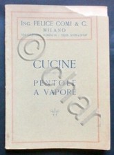 Catalogo illustrato COMI - Cucine - Pentole a vapore - 1924