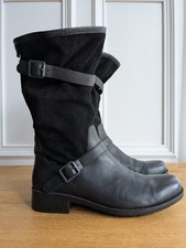 Stivali Moto Camper Nero Pelle