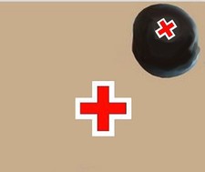 WW2 Mascherina croce rossa